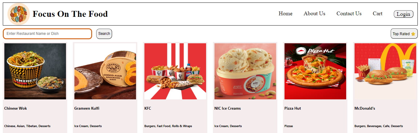 Food App (Swiggy API Integration)